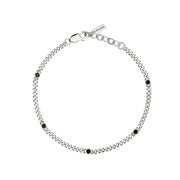 Mabina Bracciale con catena groumette e zirconi neri 533845